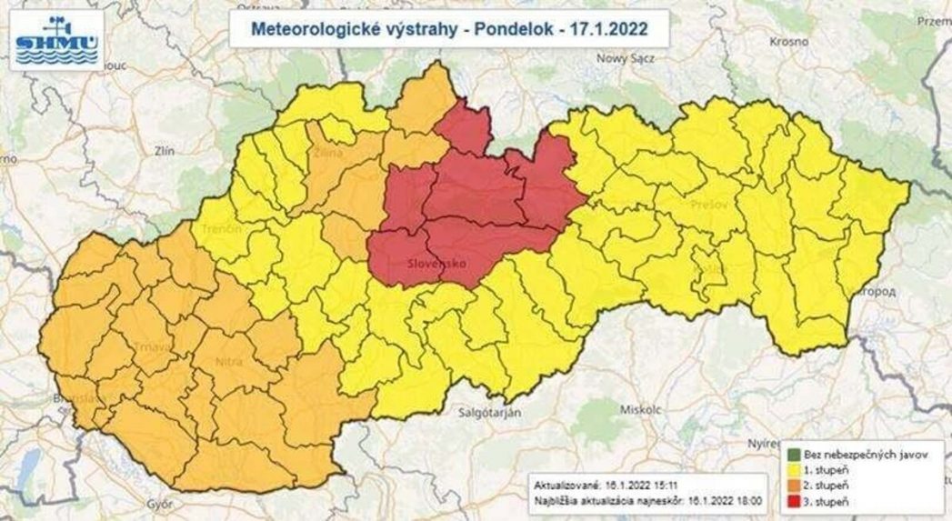 Erős széllökések országszerte