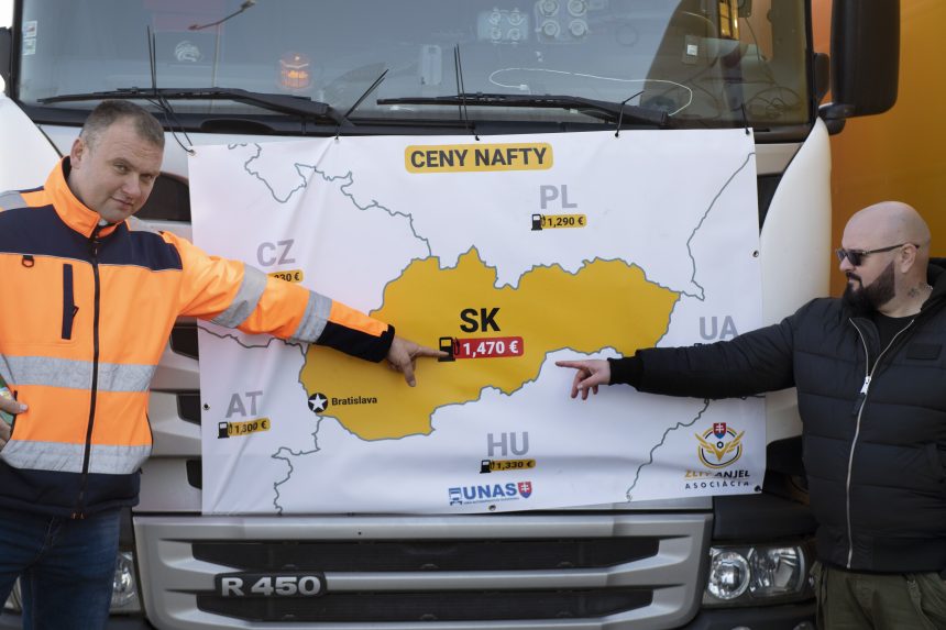A fővárosban szervez tüntetést a Szlovákiai Fuvarozók Uniója
