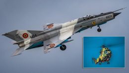 Lezuhant a román légierő egy MiG-21 Lancer vadászgépe és a keresésére küldött helikopter is