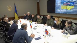 Közép-európai delegáció a háborús Kijevben