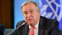 Szergej Sojgu orosz védelmi miniszter António Guterres ENSZ-főtitkárral beszélt