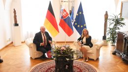 Kassán fogadta német hivatali partnerét Zuzana Čaputová köztársasági elnök