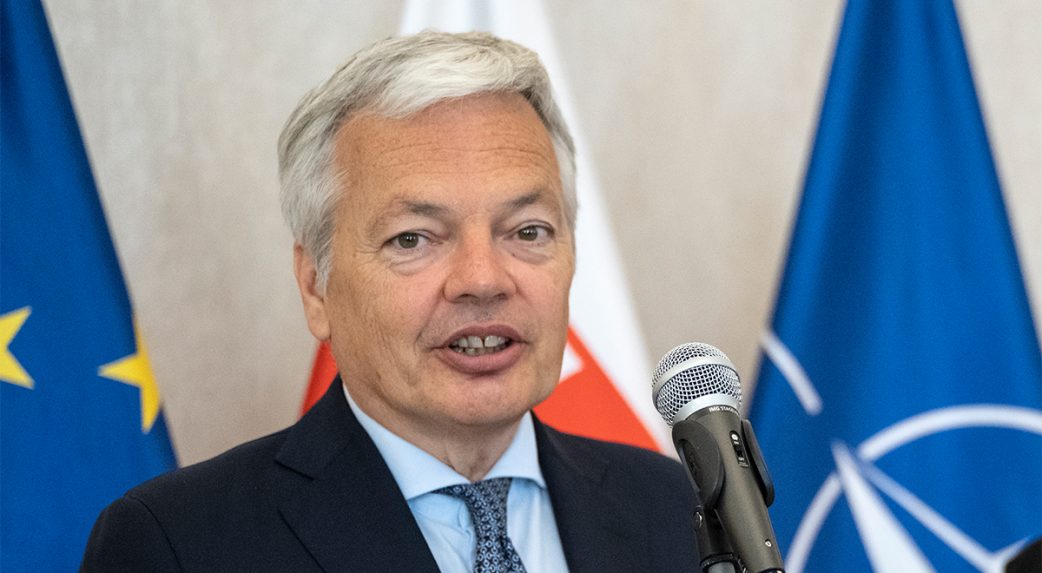 Didier Reynders európai biztossal találkozott Eduard Heger miniszterelnök