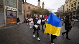 Ukrajna melletti tüntetés Budapesten