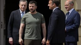 Megérkezett Kijevbe Emmanuel Macron, Olaf Scholz és Mario Draghi