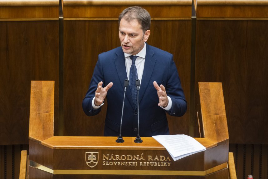 Hosszú beszédet tartott Igor Matovič a menesztéséről szóló rendkívüli parlamenti ülésen