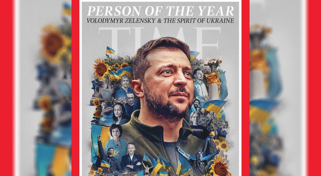 A Time magazin Zelenszkij ukrán elnököt választotta az év emberének