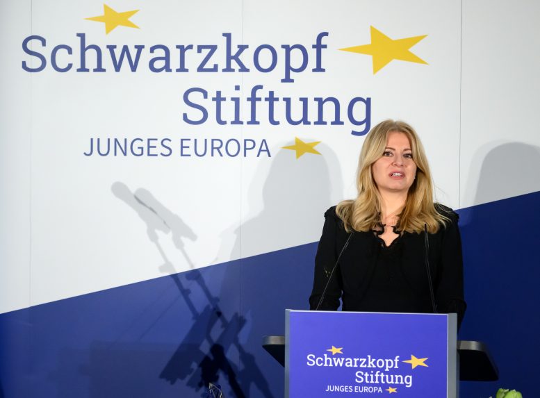 Zuzana Čaputová átvette Berlinben a Schwarzkopf Európa Díjat