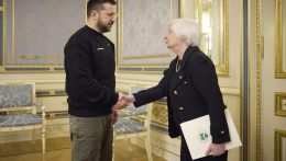 Zelenszkij fogadta Kijevben Janet Yellen amerikai pénzügyminisztert