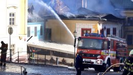Tűz ütött ki Selmecbánya központjában