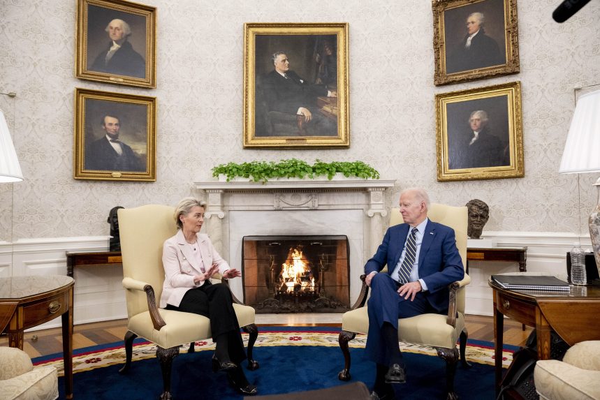 Joe Biden és Ursula Von der Leyen Washingtonban találkoztak
