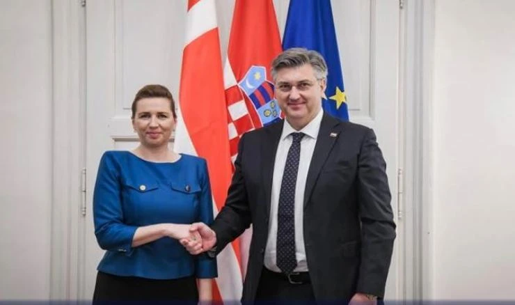 Az illegális bevándorlásról és a gazdasági együttműködésről tárgyalt a horvát és a dán miniszterelnök Zágrábban