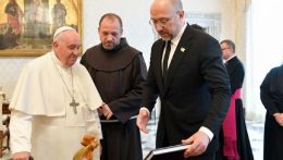 Az ukrán miniszterelnök találkozott Ferenc pápával