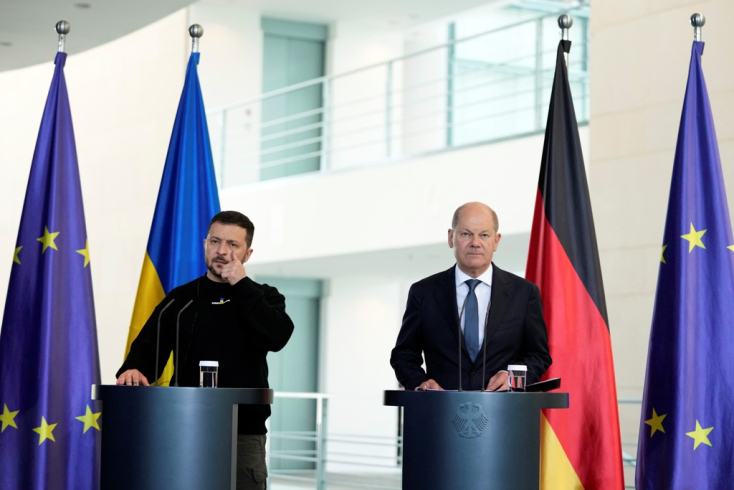Az ukrán elnök Róma után Berlinbe látogatott