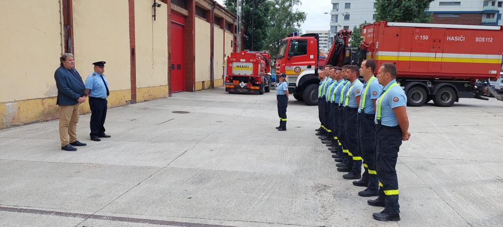 Hazatért a Görögországban bevetett szlovákiai tűzoltók egy része