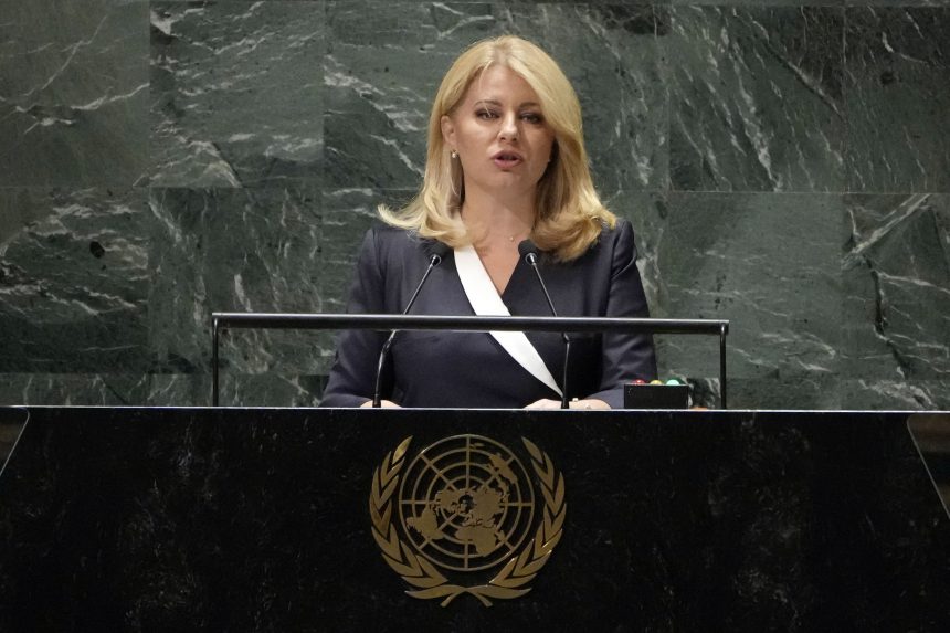 Čaputová felhívást intézett az ENSZ Közgyűléshez, hogy összpontosítson a béke helyreállítására