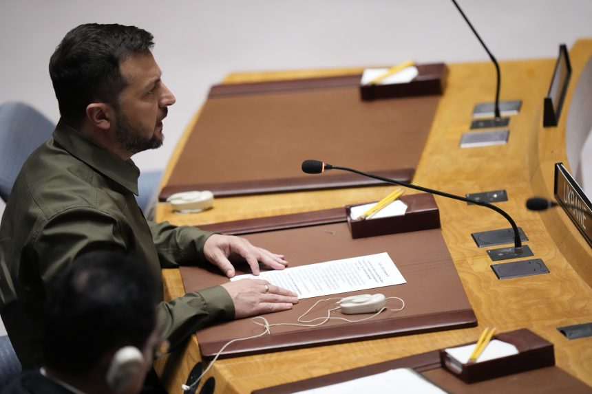 Zelenszkij javaslatot tett az ENSZ Biztonsági Tanácsának reformjára
