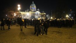 Újra tüntettek Belgrádban a választási eredmények miatt
