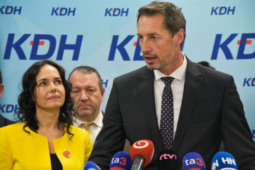 A KDH támogathatja a Slovensko mozgalom kezdeményezését az egészségügyi miniszter menesztésére