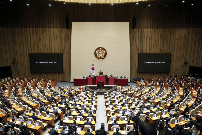 A dél-koreai elnök menesztéséről döntött a parlament